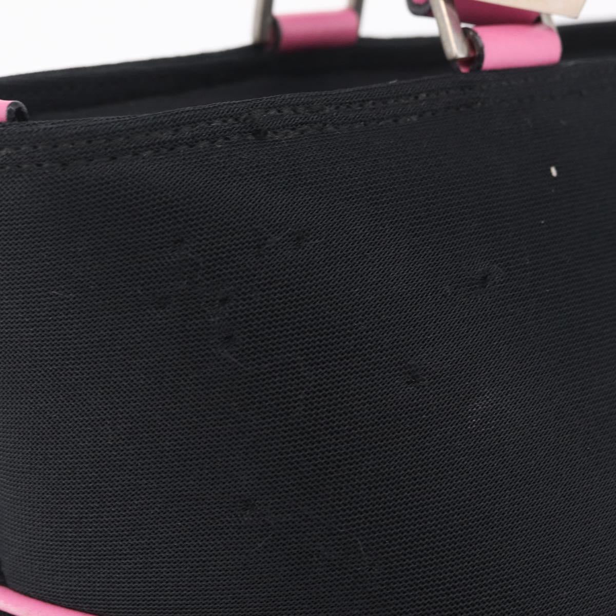 Salvatore Ferragamo Shoulder Bag Cotton Black Silver Auth ar14295