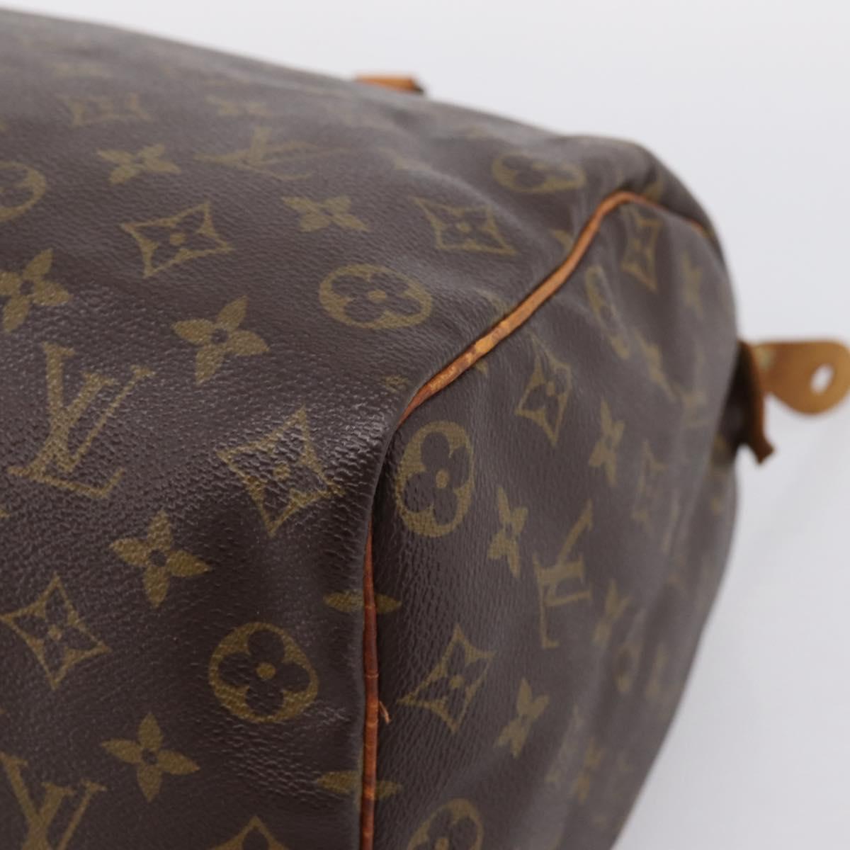 LOUIS VUITTON Monogram Speedy 35 Hand Bag M41524 LV Auth ar14308