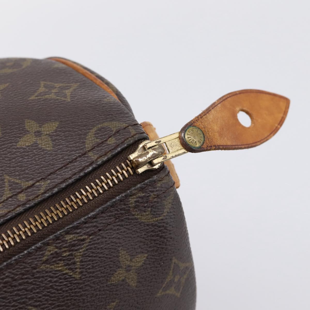 LOUIS VUITTON Monogram Speedy 35 Hand Bag M41524 LV Auth ar14308