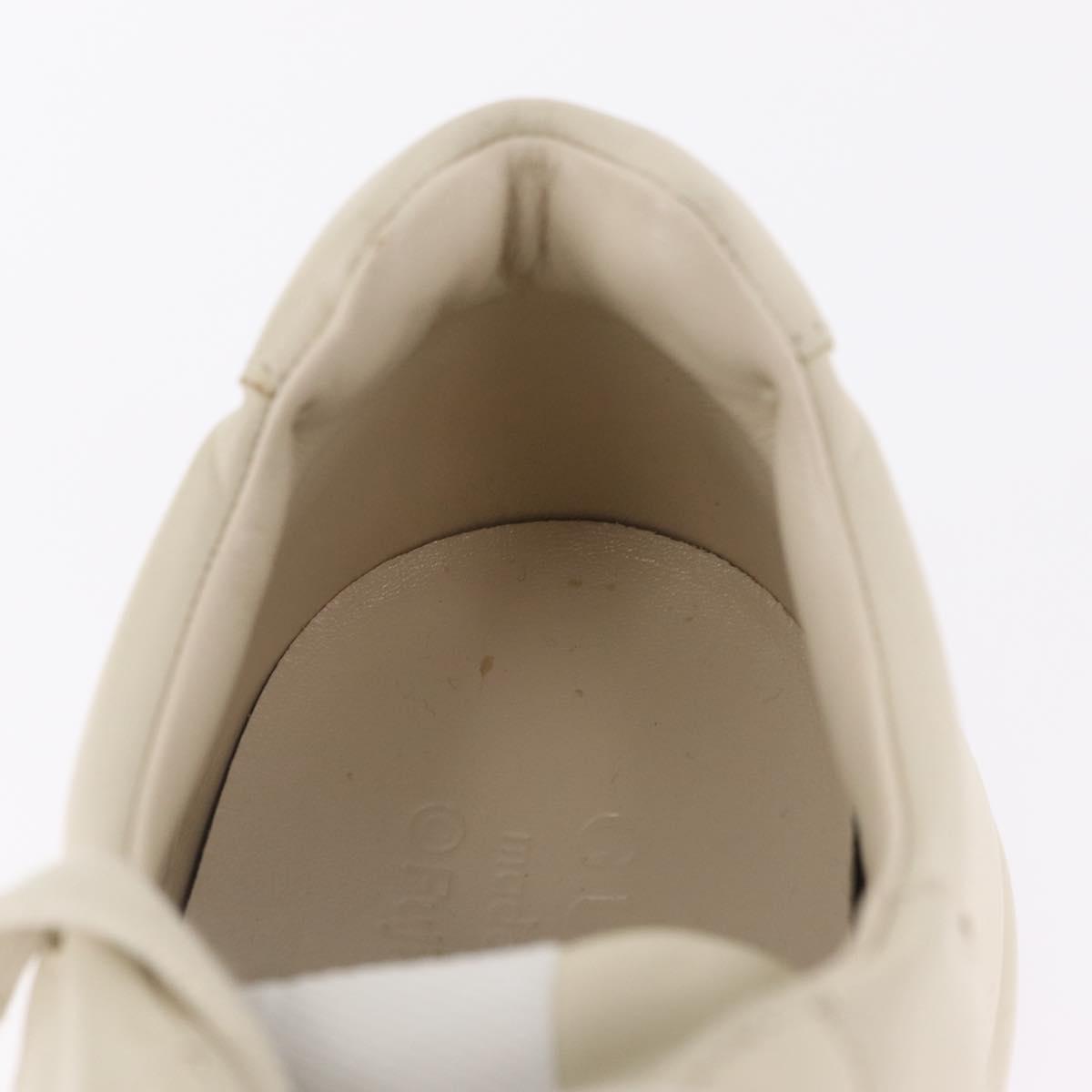 GUCCI GUCCI x Doraemon Low Cut Sneakers Leather 9 White 655025 Auth ar14309M