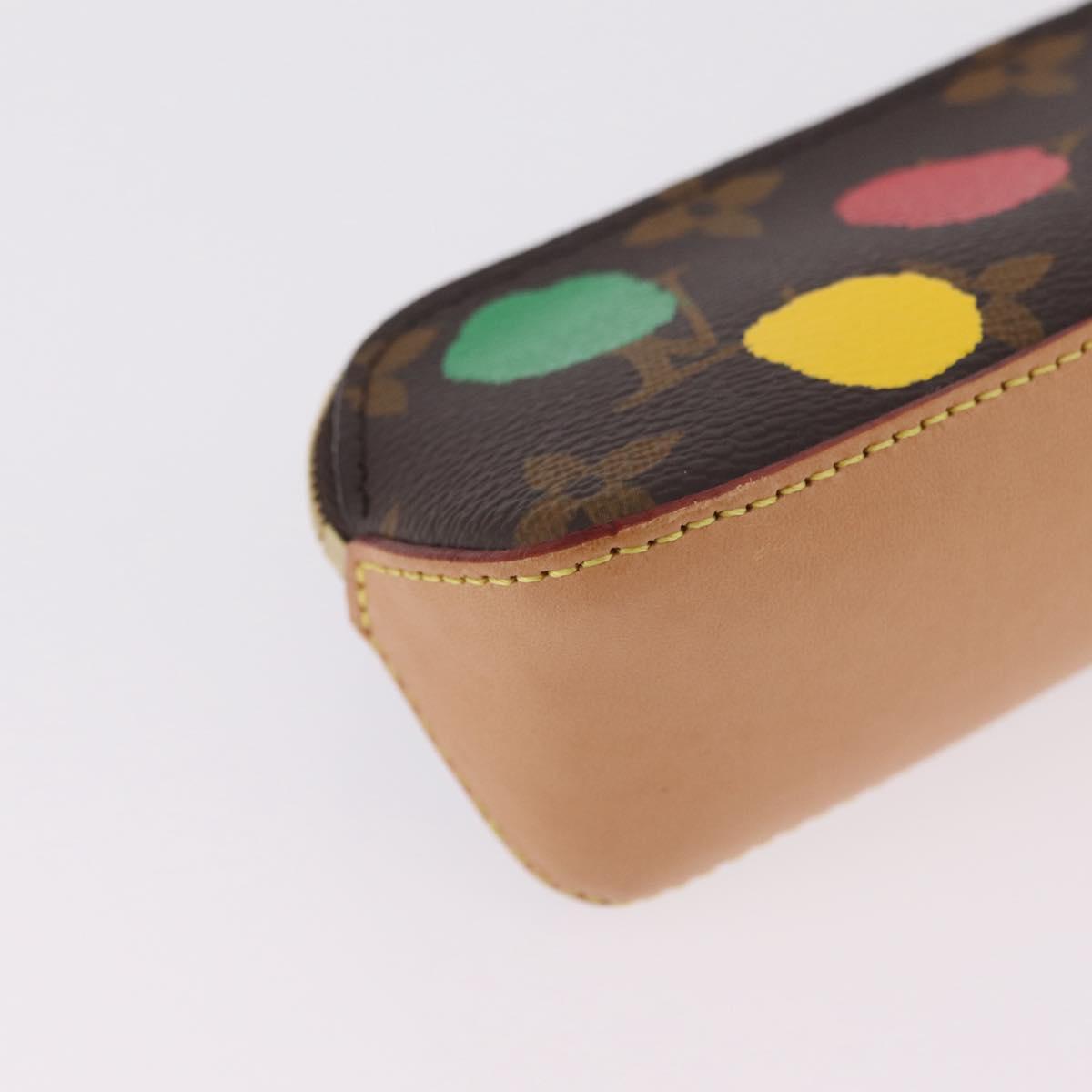 LOUIS VUITTON Yayoi Kusama Trousse Elizabeth Pen Case GI0886 LV Auth ar14312SAM