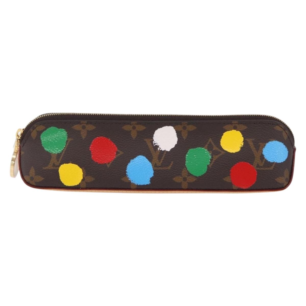 LOUIS VUITTON Yayoi Kusama Trousse Elizabeth Pen Case GI0886 LV Auth ar14312SAM