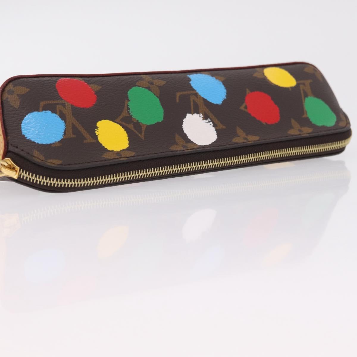 LOUIS VUITTON Yayoi Kusama Trousse Elizabeth Pen Case GI0886 LV Auth ar14312SAM