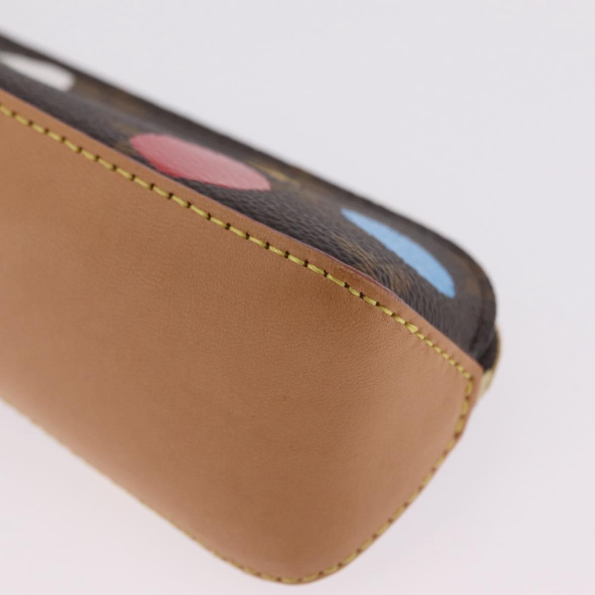 LOUIS VUITTON Yayoi Kusama Trousse Elizabeth Pen Case GI0886 LV Auth ar14312SAM