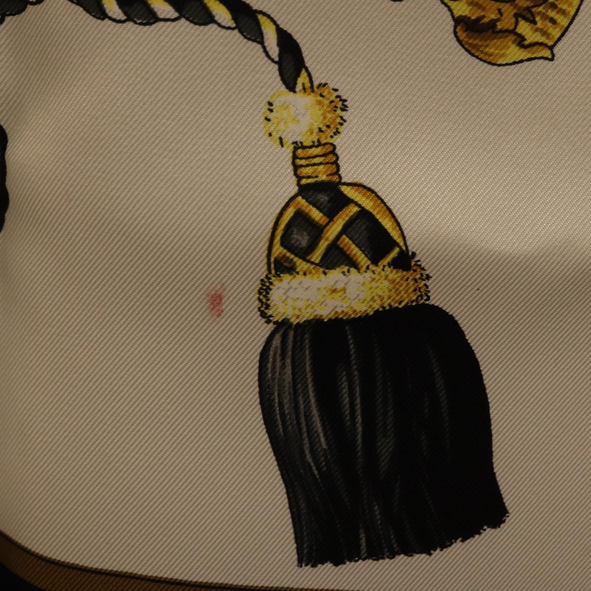 HERMES Carre 90 Scarf Silk Black Auth ar14314
