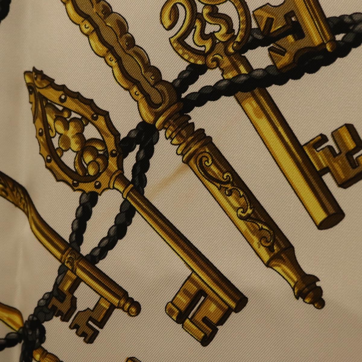 HERMES Carre 90 Scarf Silk Black Auth ar14314
