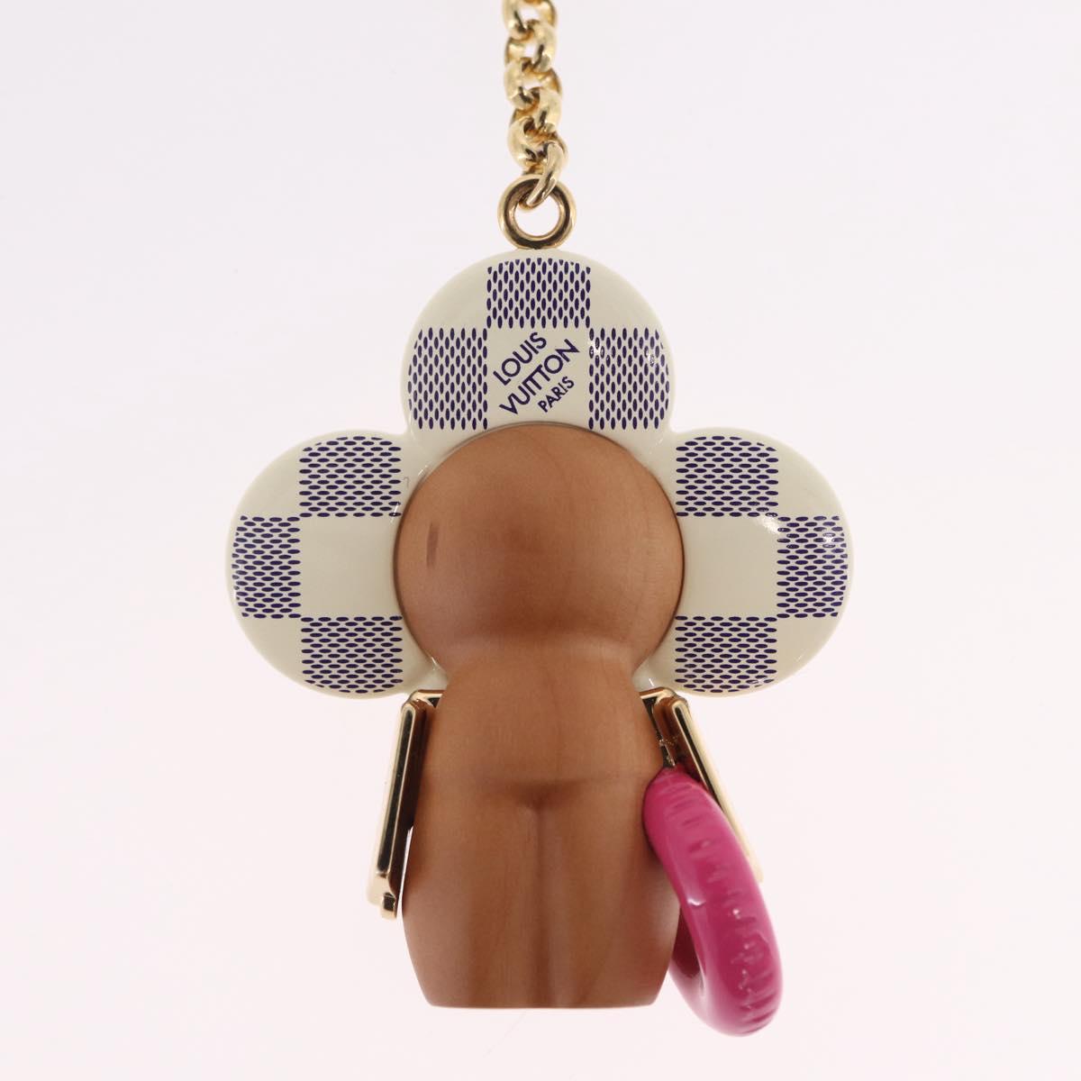 LOUIS VUITTON Damier Azur Vivienne By The Pool Bag Charm M01168 LV Auth ar14317M