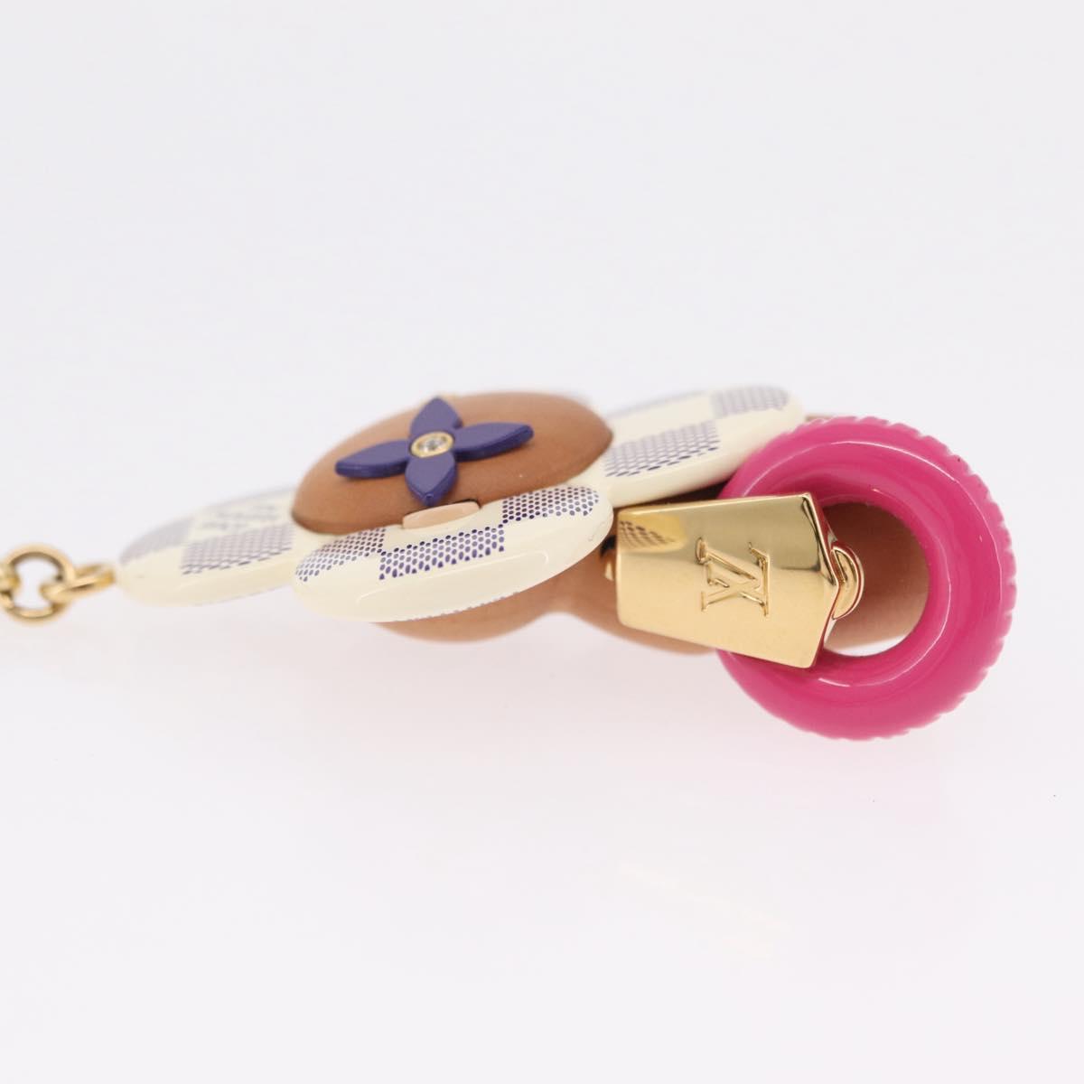 LOUIS VUITTON Damier Azur Vivienne By The Pool Bag Charm M01168 LV Auth ar14317M