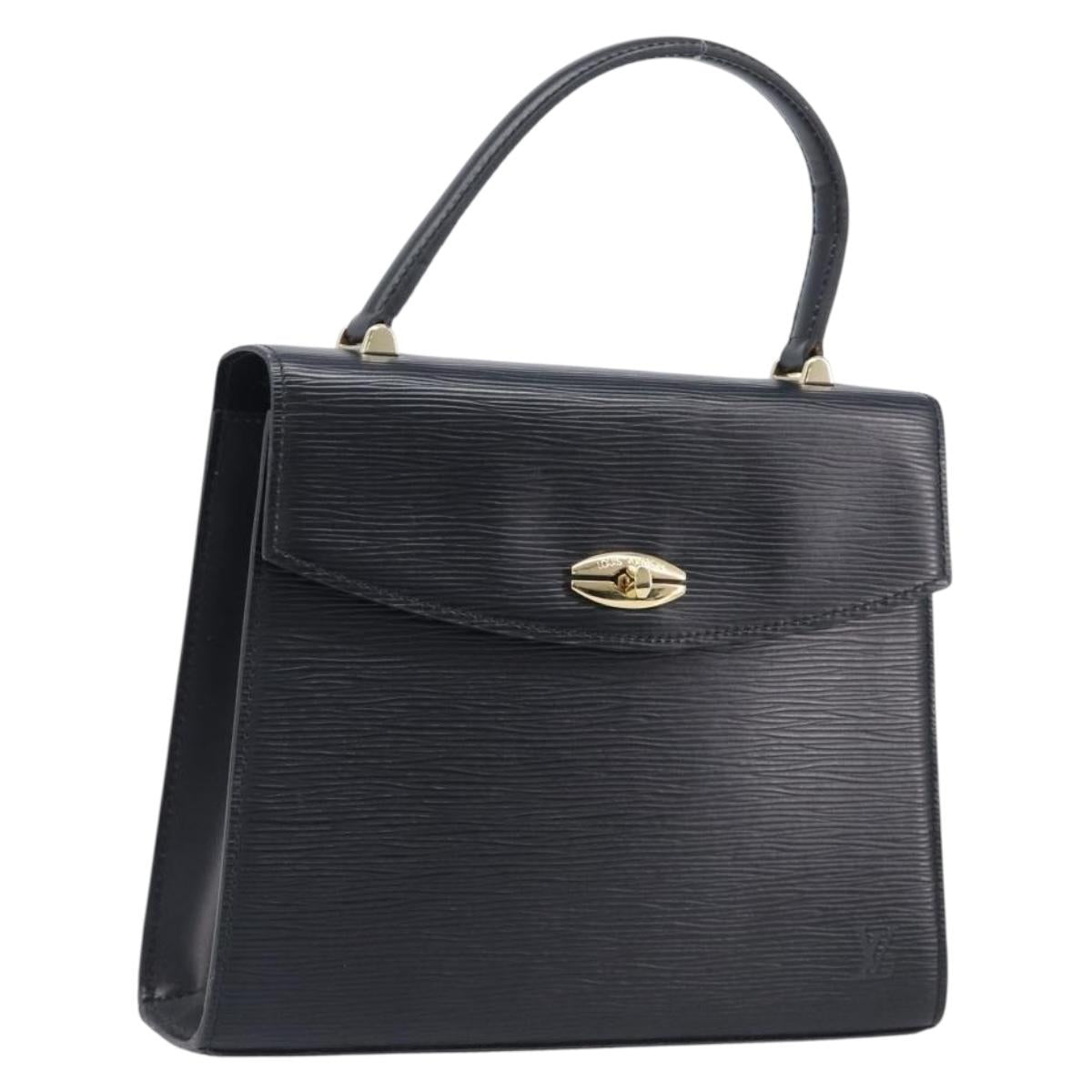 LOUIS VUITTON Epi Malesherbes Hand Bag Black M52372 LV Auth ar14324A