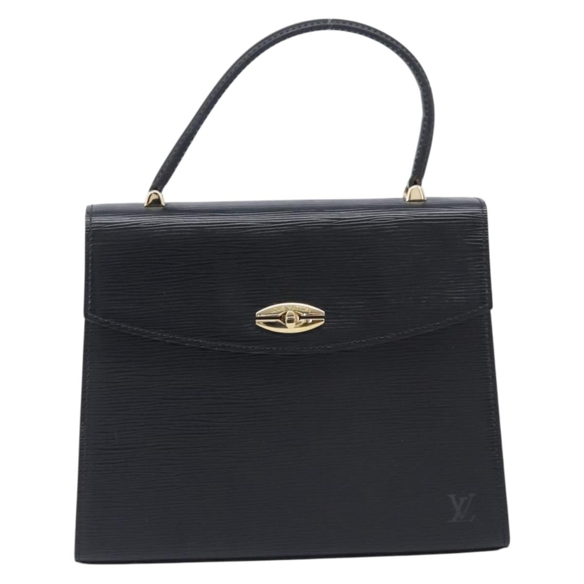 LOUIS VUITTON Epi Malesherbes Hand Bag Black M52372 LV Auth ar14324A