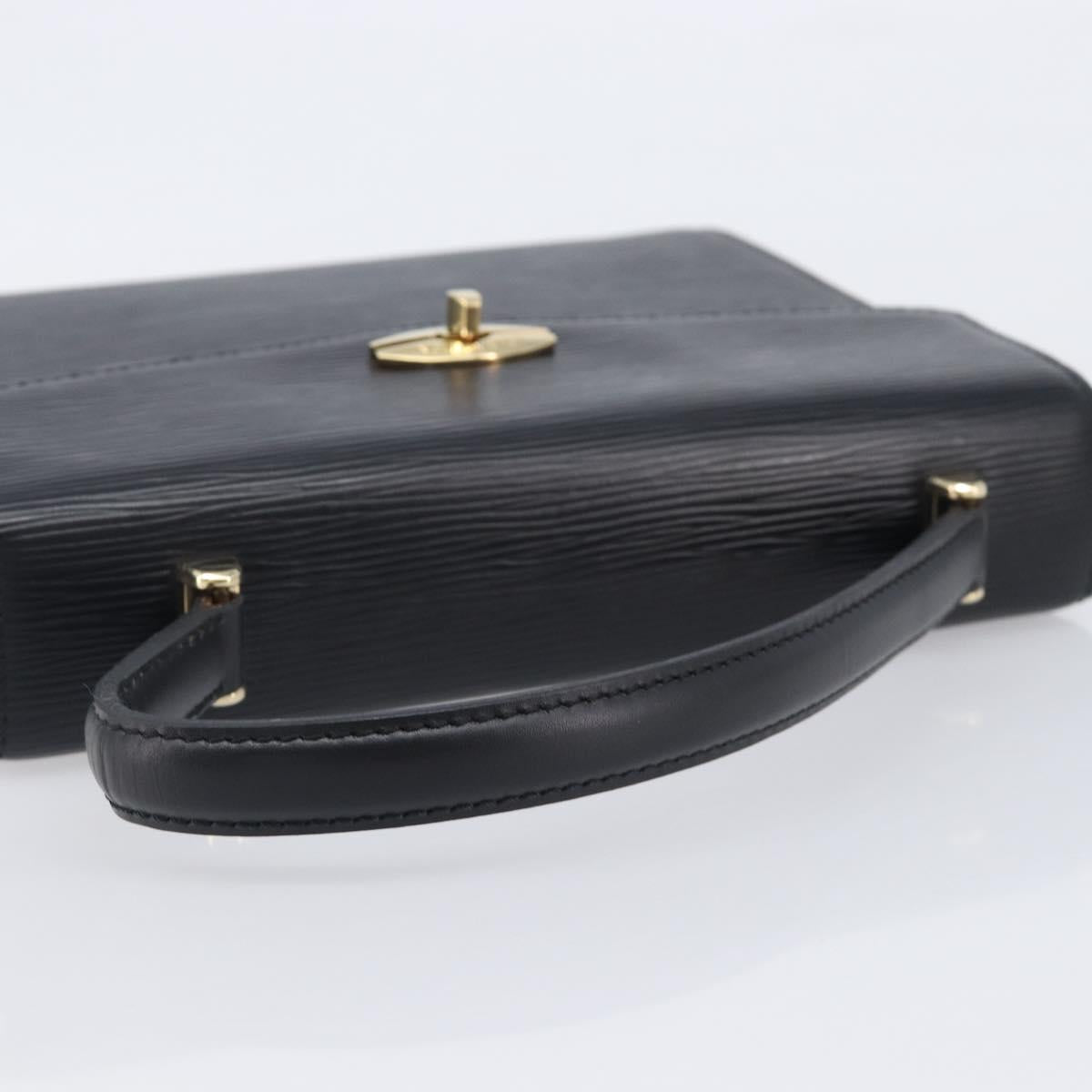 LOUIS VUITTON Epi Malesherbes Hand Bag Black M52372 LV Auth ar14324A