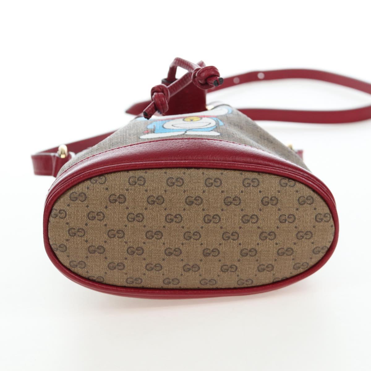 GUCCI Micro GG Supreme Doraemon Collaboration Bag PVC 647801 Auth ar14325SAM