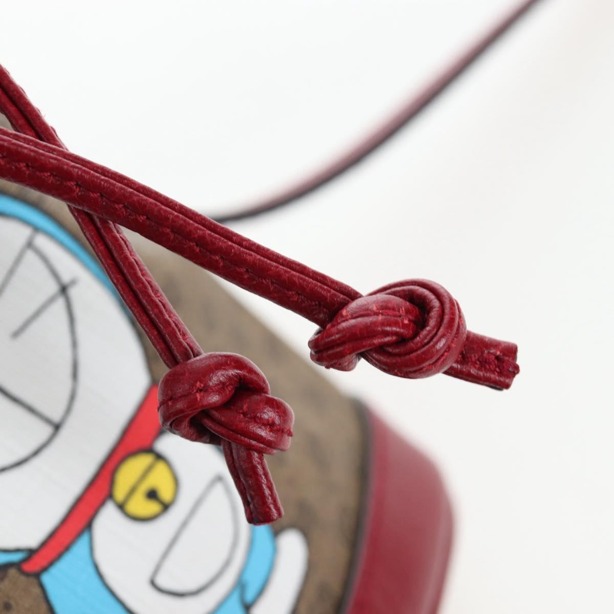 GUCCI Micro GG Supreme Doraemon Collaboration Bag PVC 647801 Auth ar14325SAM
