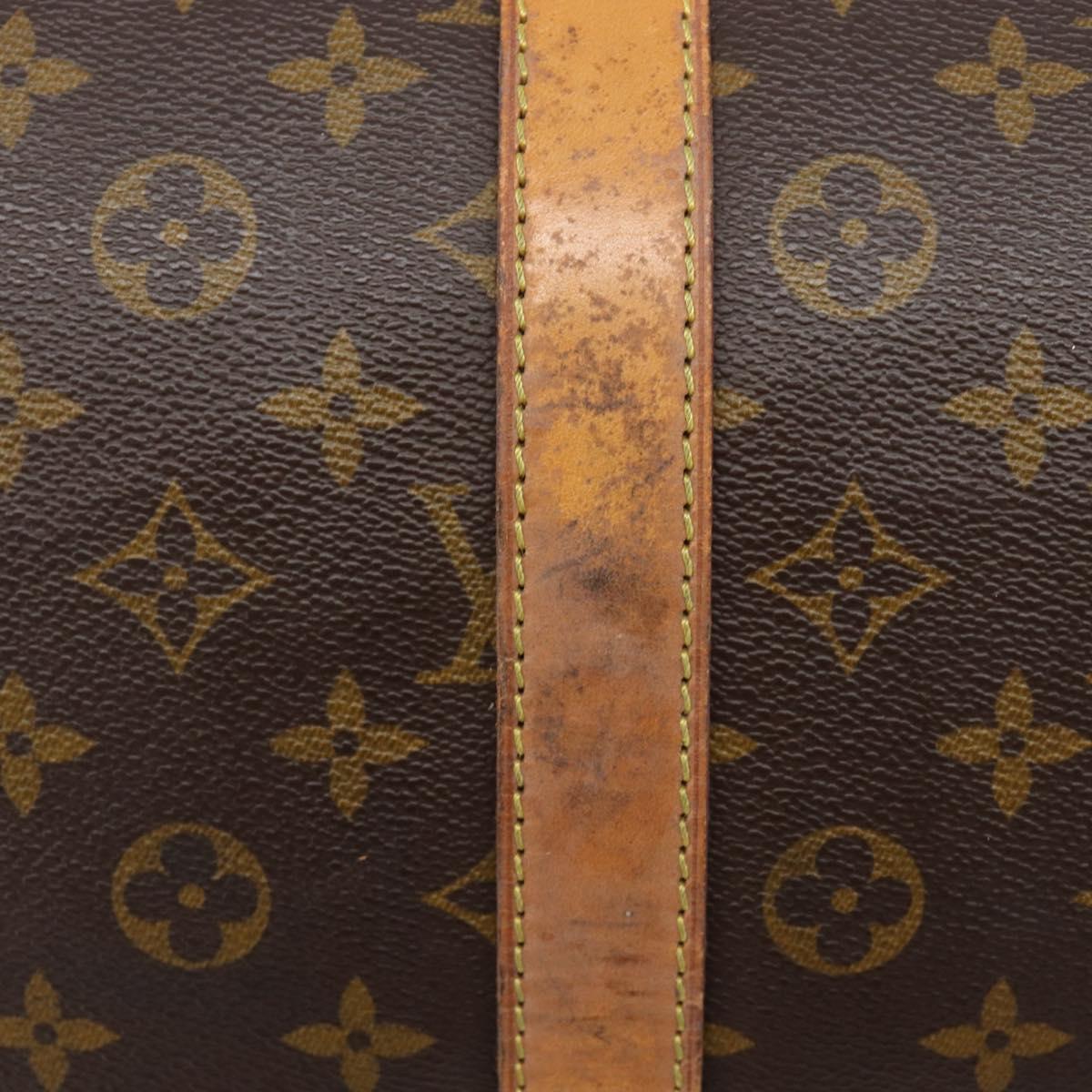 LOUIS VUITTON Monogram Keepall 55 Boston Bag M41424 LV Auth ar14327