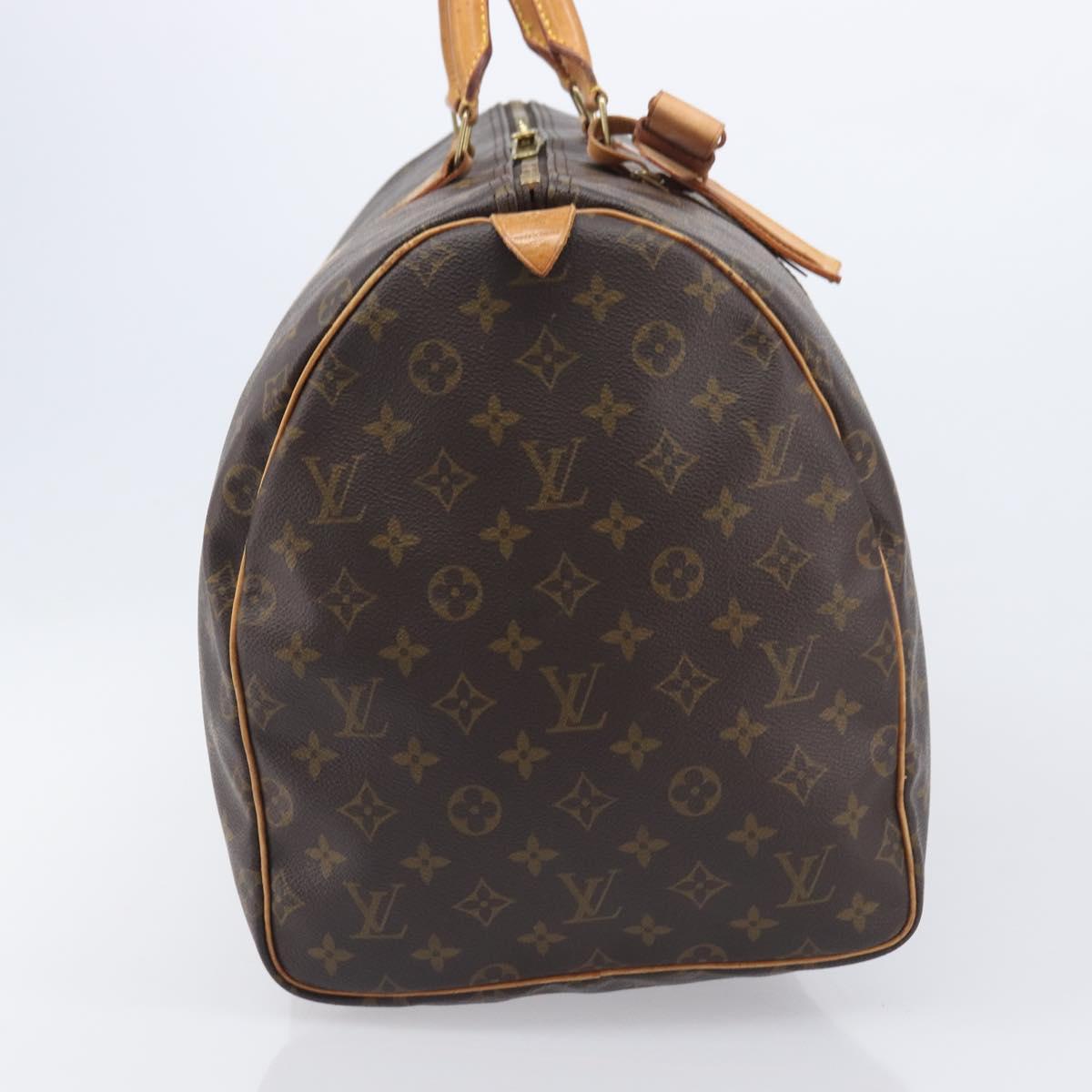 LOUIS VUITTON Monogram Keepall 55 Boston Bag M41424 LV Auth ar14327