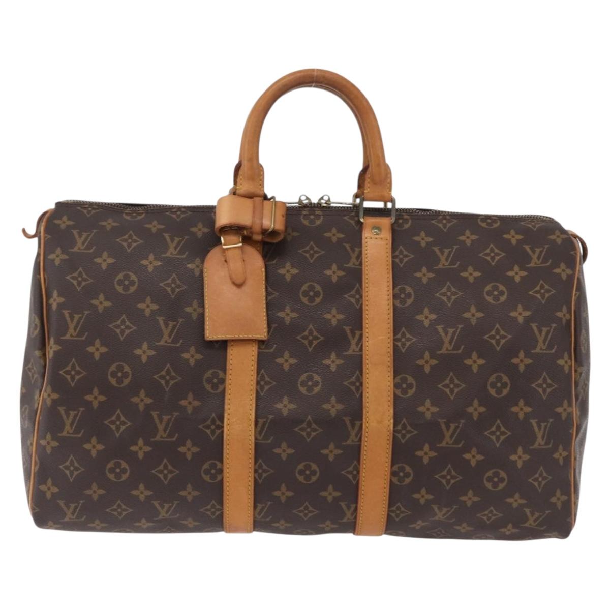LOUIS VUITTON Monogram Keepall 45 Boston Bag M41428 LV Auth ar14328A
