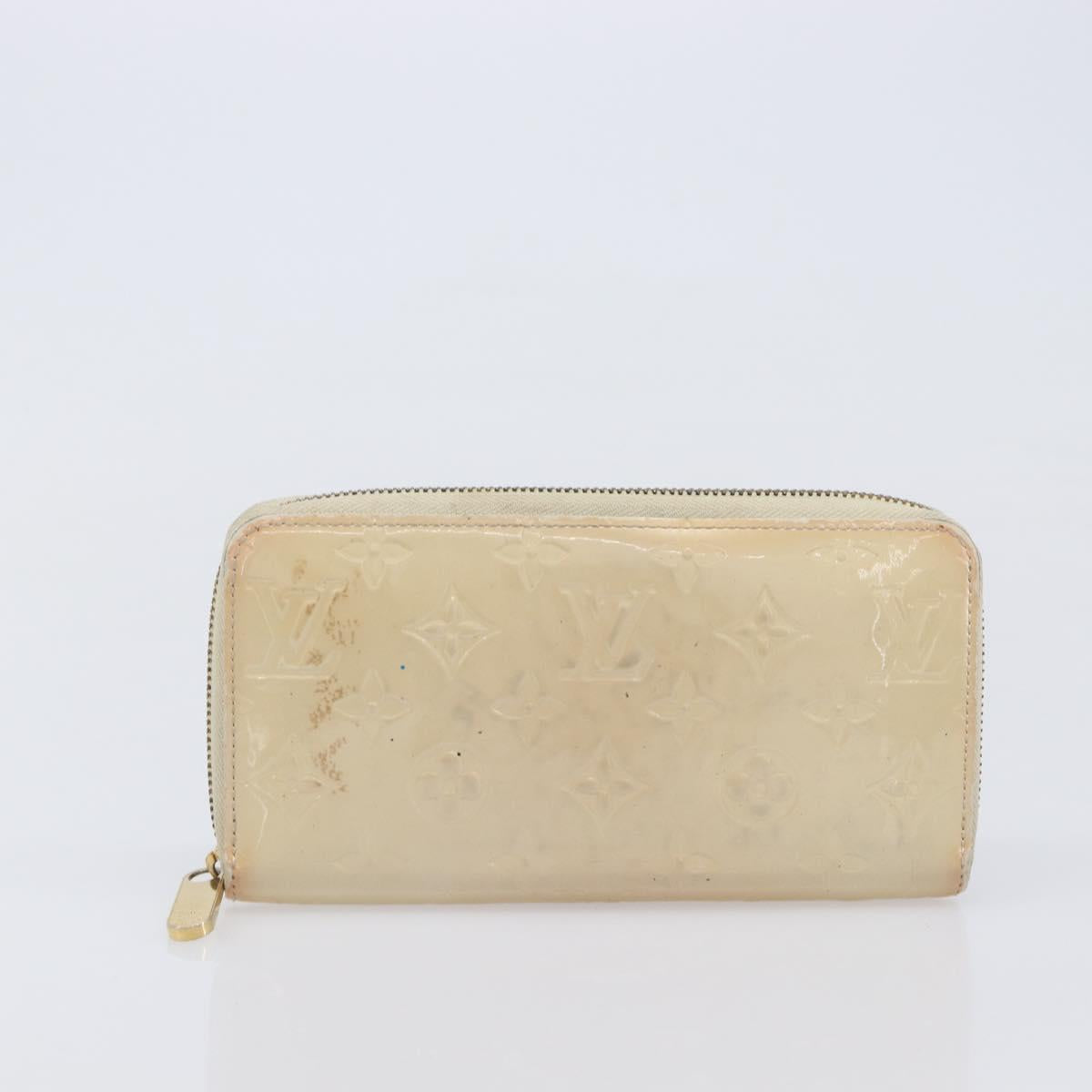 LOUIS VUITTON Monogram Long Wallet 2 Set Beige LV Auth ar14329