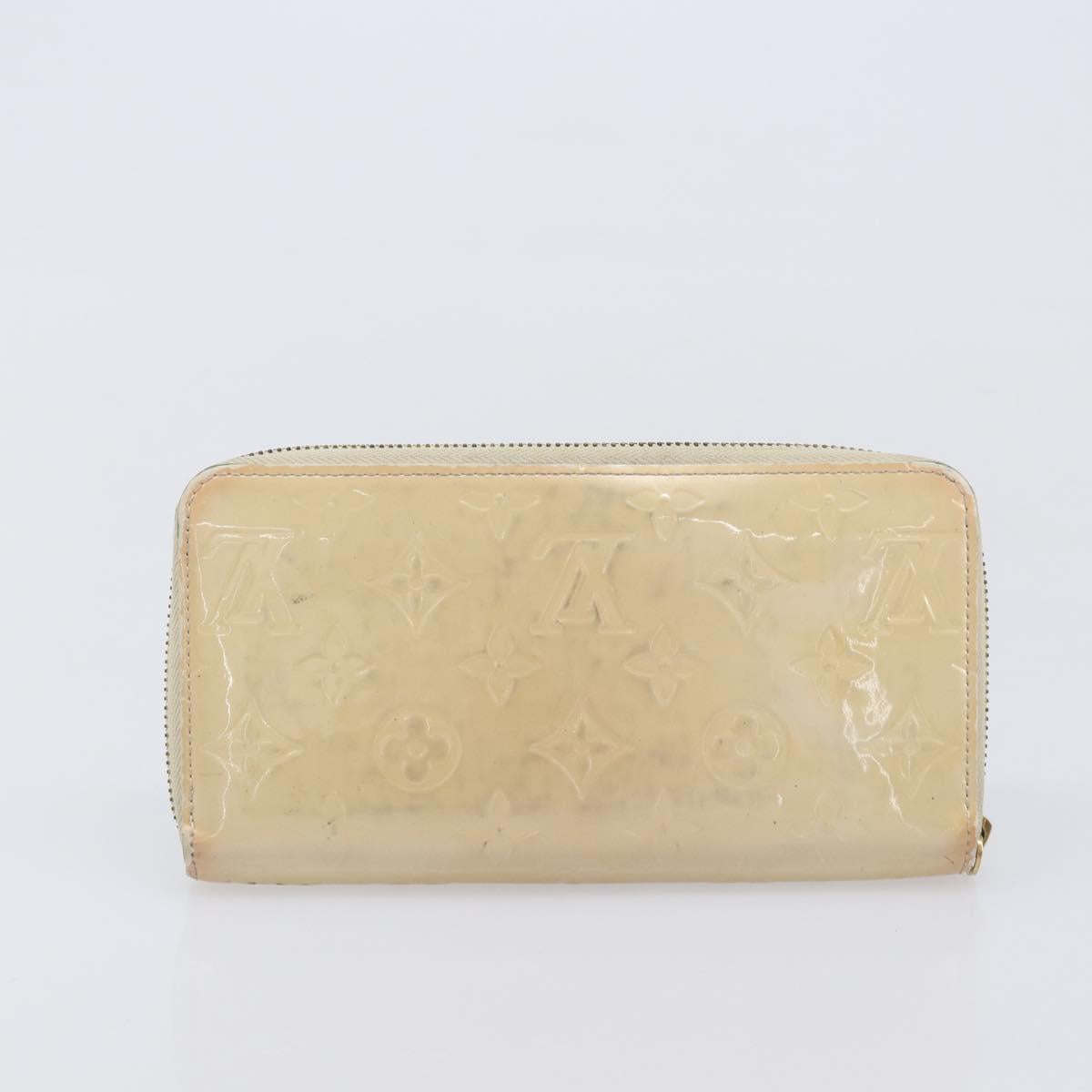 LOUIS VUITTON Monogram Long Wallet 2 Set Beige LV Auth ar14329