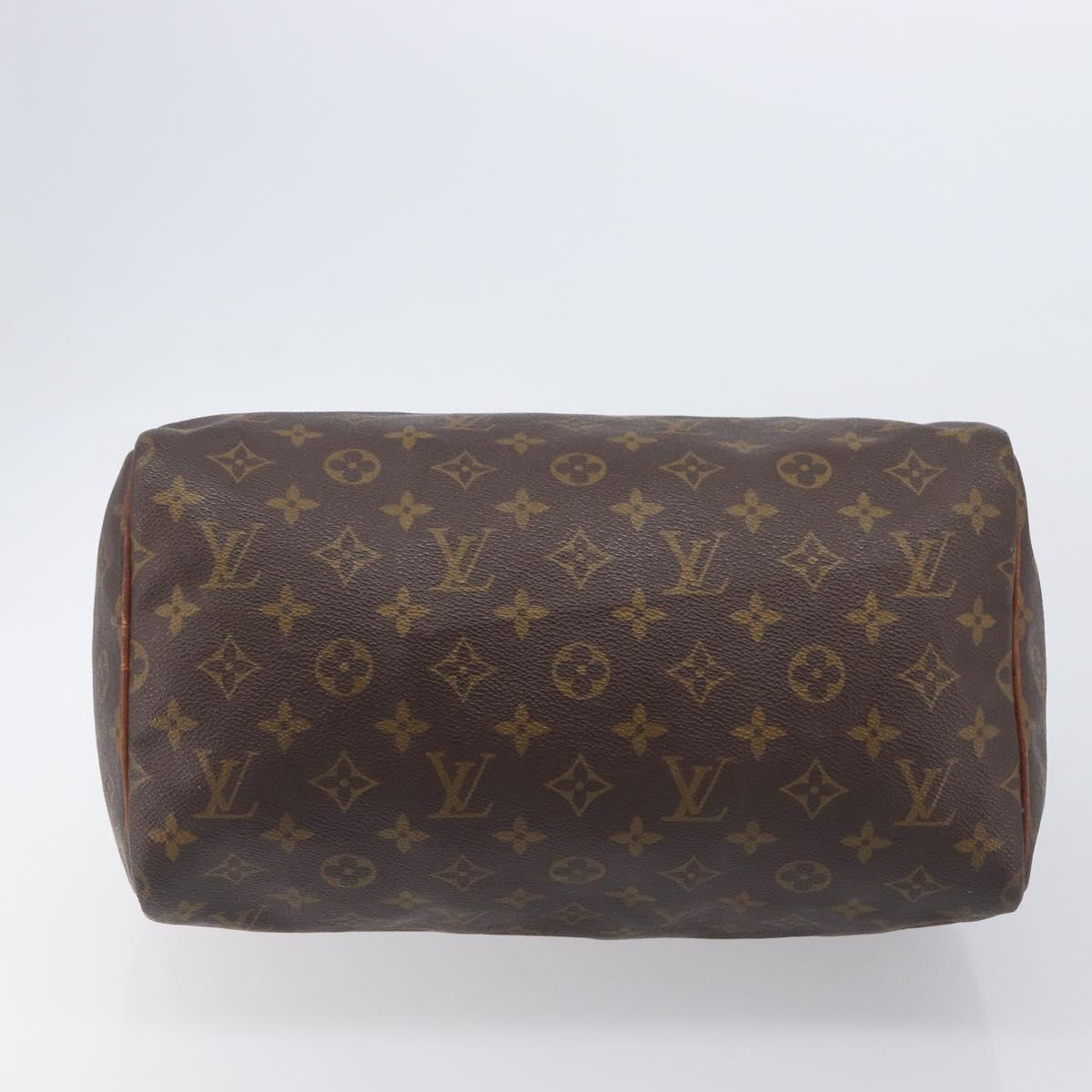 LOUIS VUITTON Monogram Speedy 30 Hand Bag M41526 LV Auth ar14349