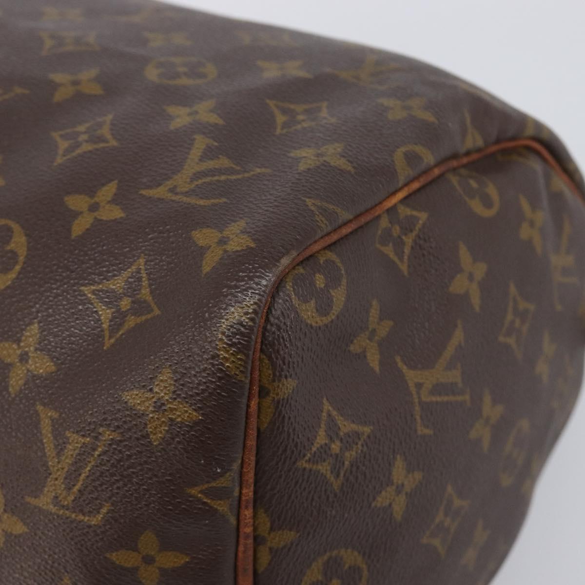 LOUIS VUITTON Monogram Speedy 30 Hand Bag M41526 LV Auth ar14349