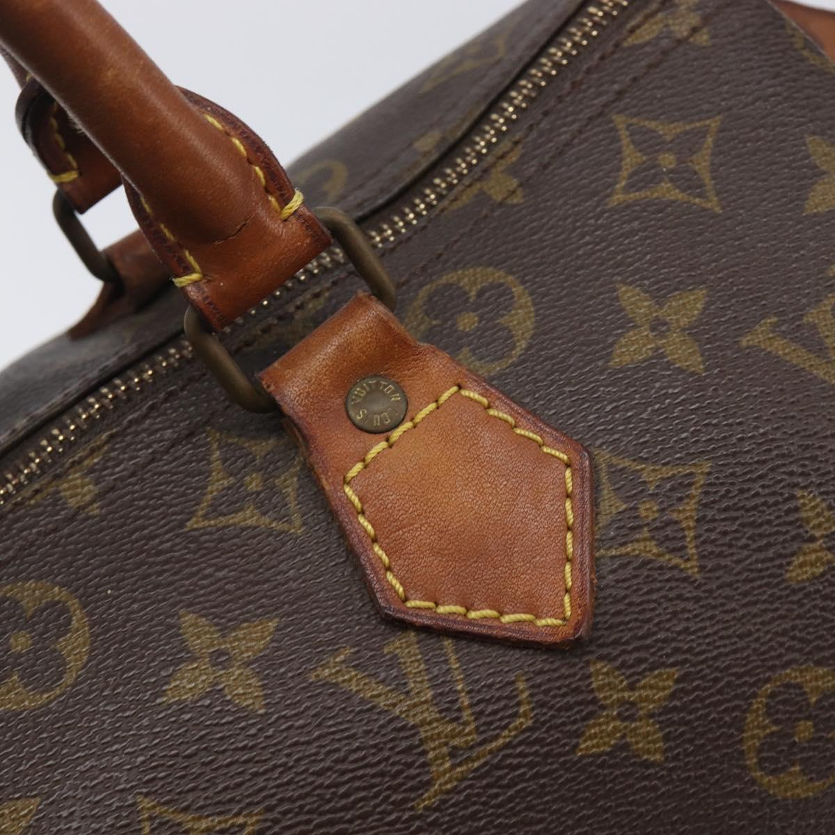 LOUIS VUITTON Monogram Speedy 30 Hand Bag M41526 LV Auth ar14349