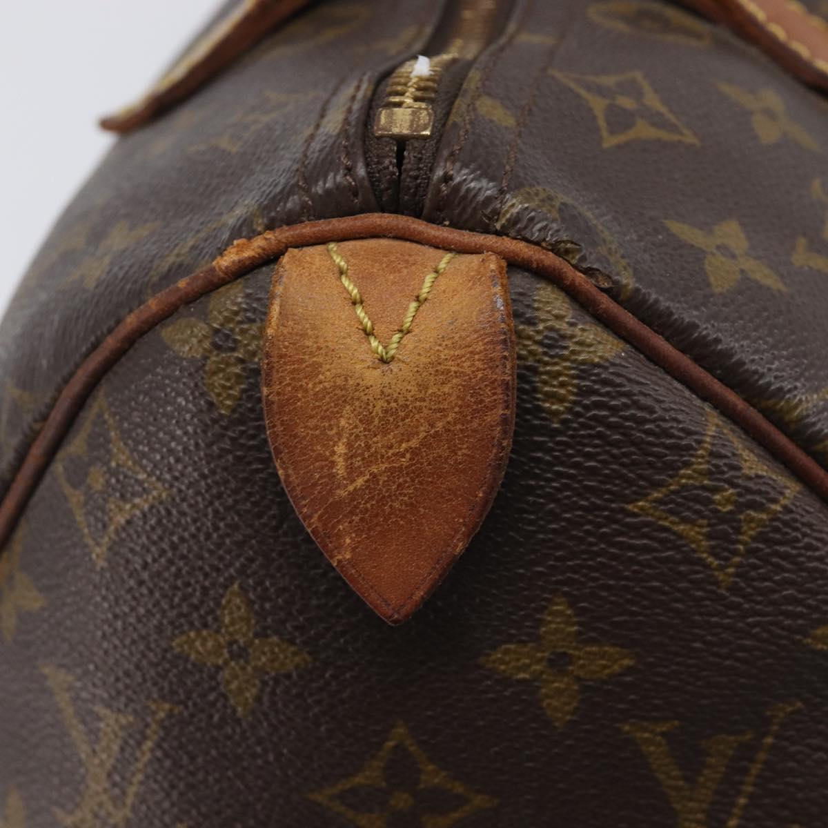 LOUIS VUITTON Monogram Speedy 30 Hand Bag M41526 LV Auth ar14349