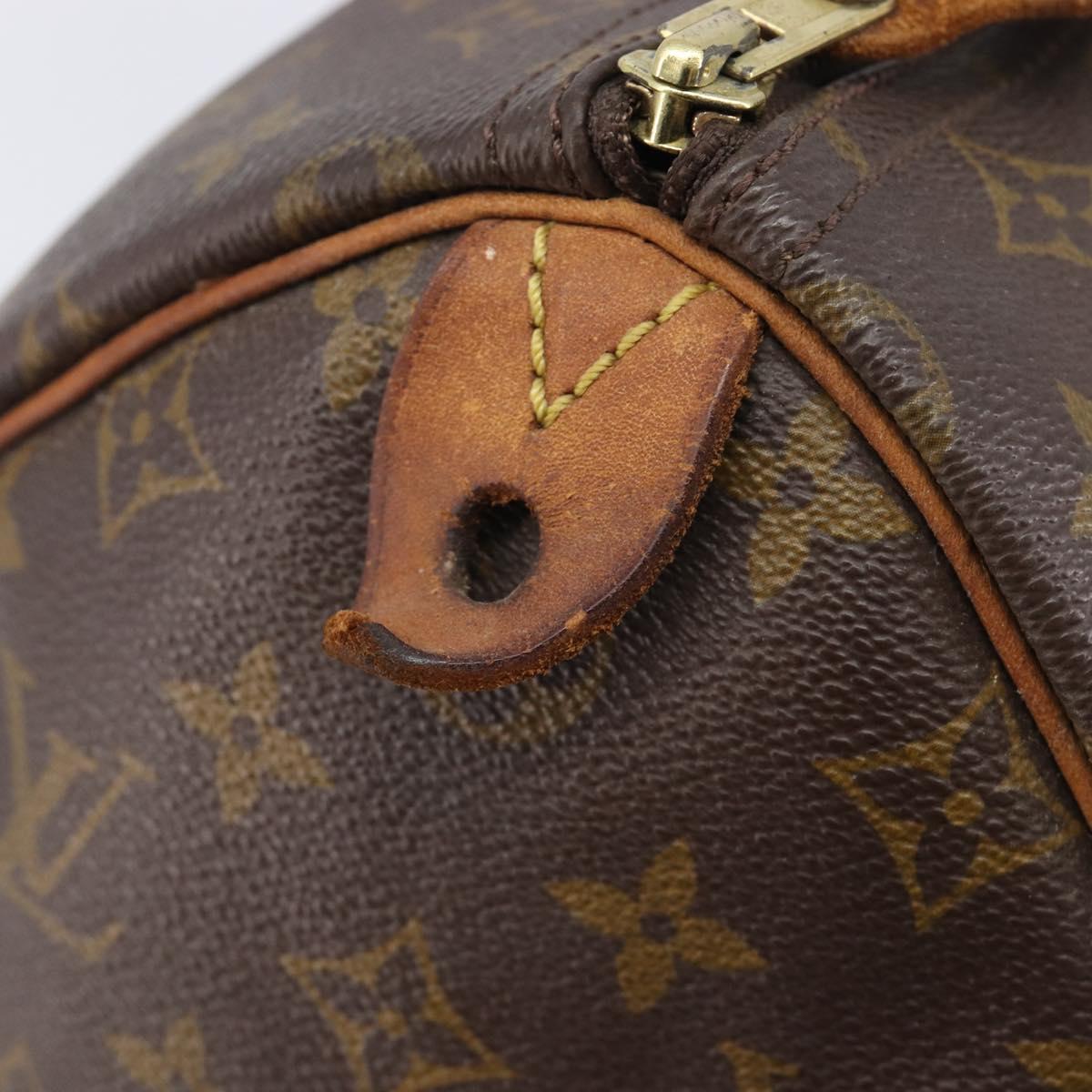 LOUIS VUITTON Monogram Speedy 30 Hand Bag M41526 LV Auth ar14349