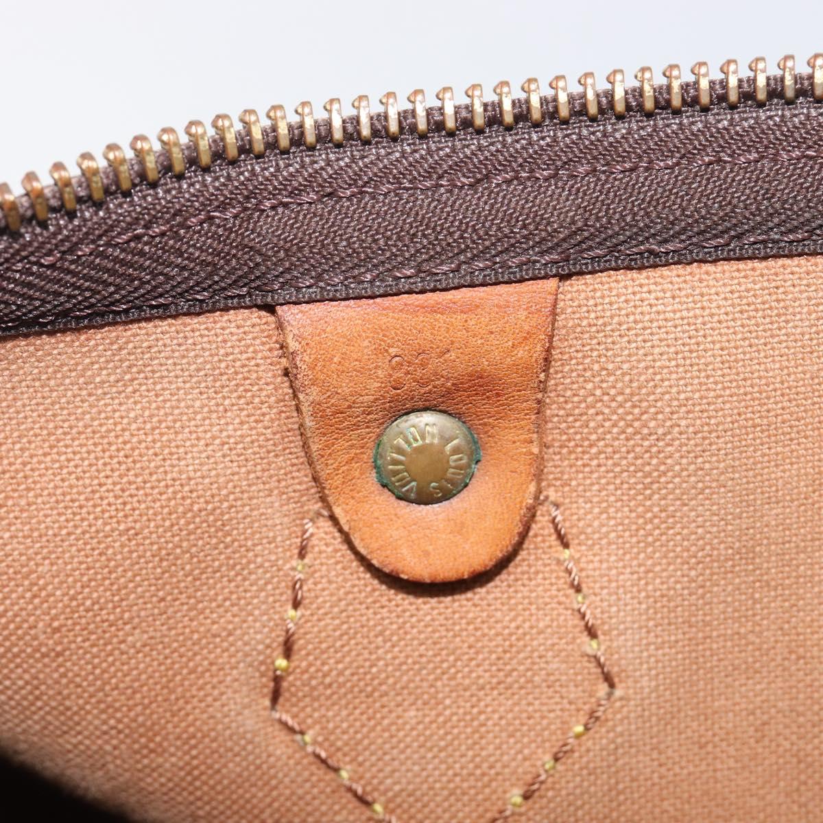 LOUIS VUITTON Monogram Speedy 30 Hand Bag M41526 LV Auth ar14349