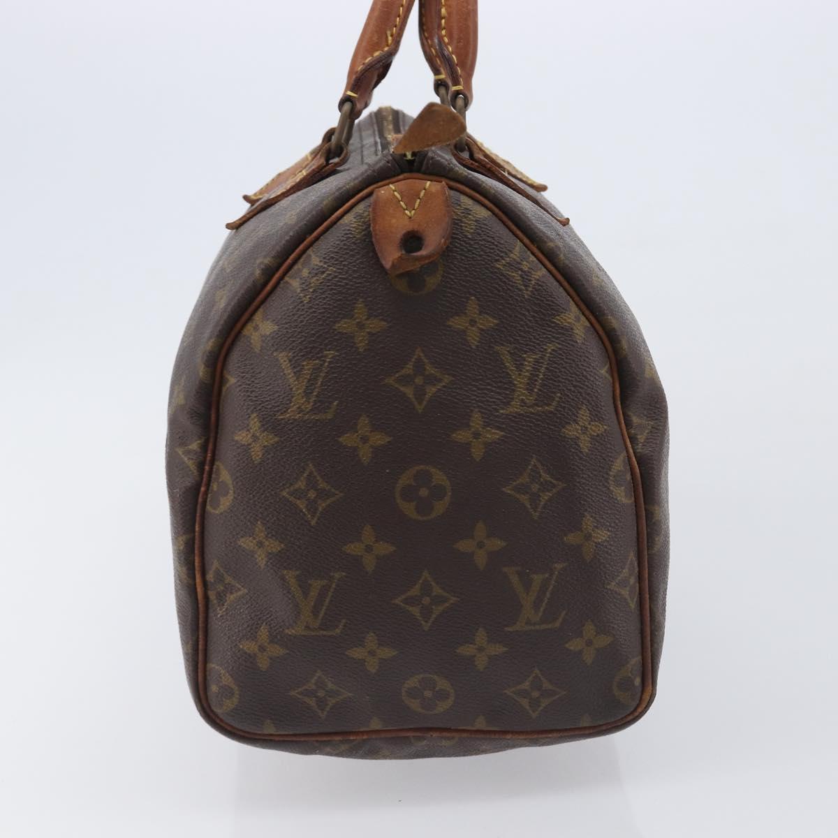 LOUIS VUITTON Monogram Speedy 30 Hand Bag M41526 LV Auth ar14349