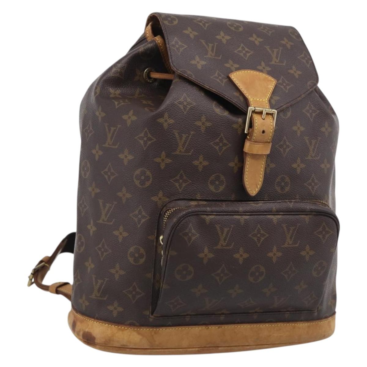 LOUIS VUITTON Monogram Montsouris GM Backpack M51135 LV Auth ar14350