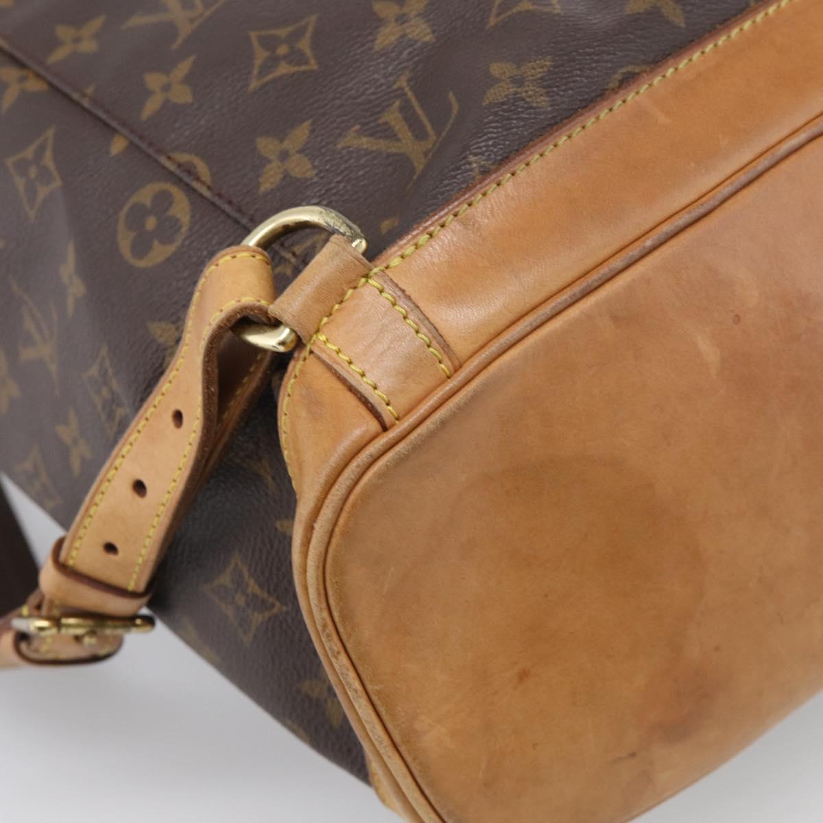 LOUIS VUITTON Monogram Montsouris GM Backpack M51135 LV Auth ar14350
