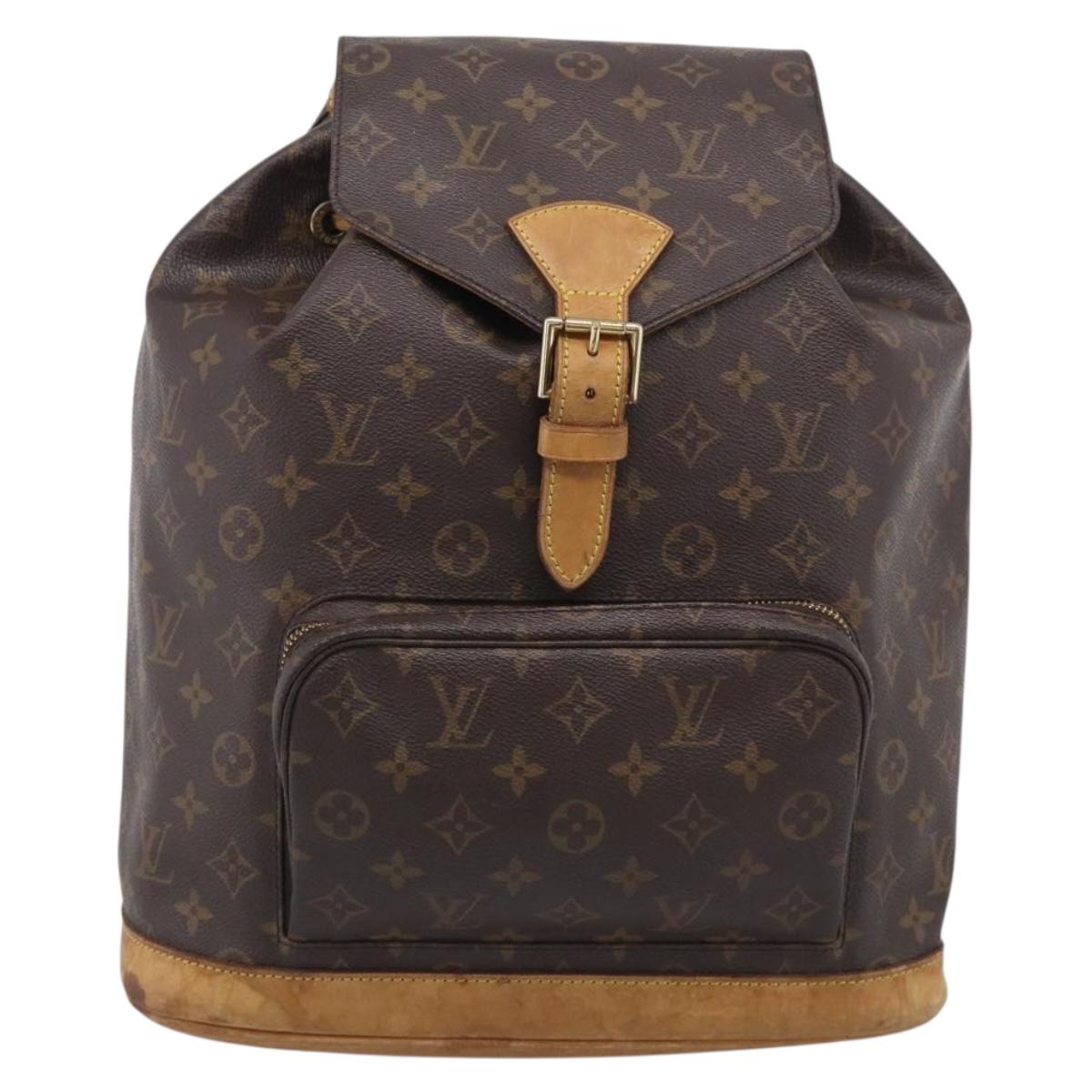 LOUIS VUITTON Monogram Montsouris GM Backpack M51135 LV Auth ar14350