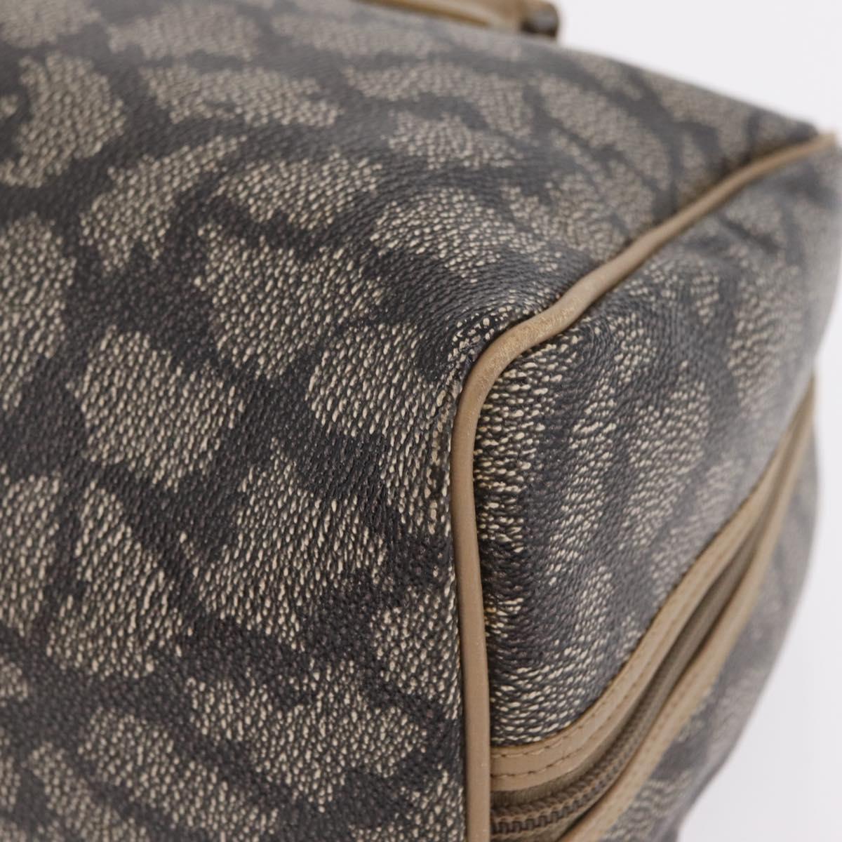 Saint Laurent Hand Bag PVC Canvas Black Auth ar14354