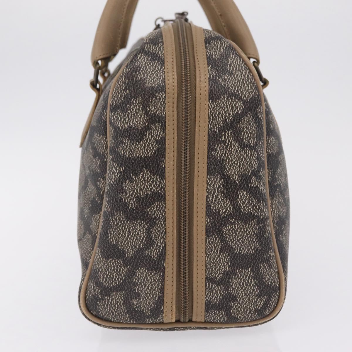 Saint Laurent Hand Bag PVC Canvas Black Auth ar14354