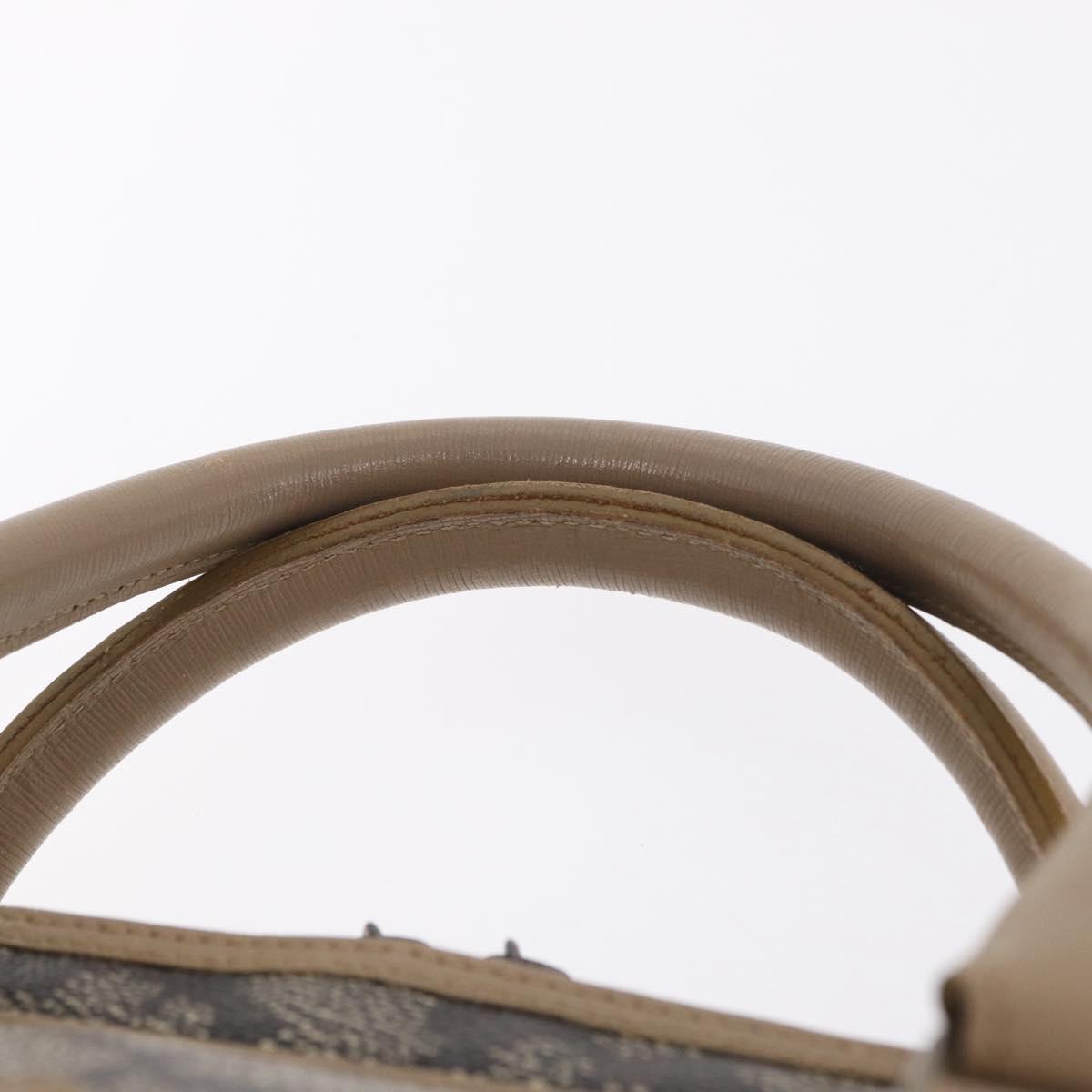 Saint Laurent Hand Bag PVC Canvas Black Auth ar14354