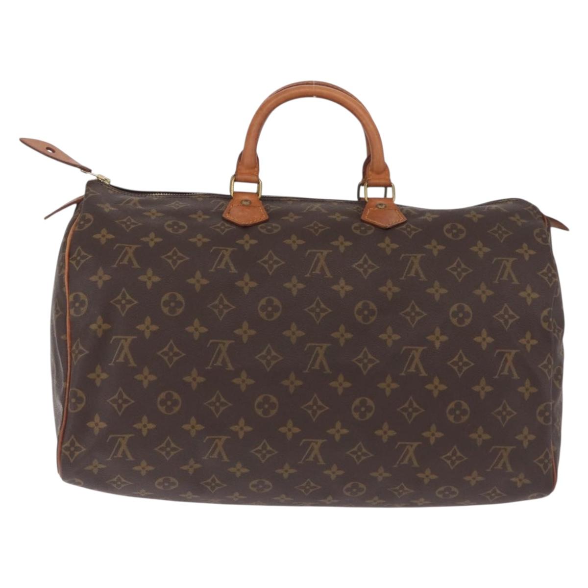 LOUIS VUITTON Monogram Speedy 40 Hand Bag M41522 LV Auth ar14380A