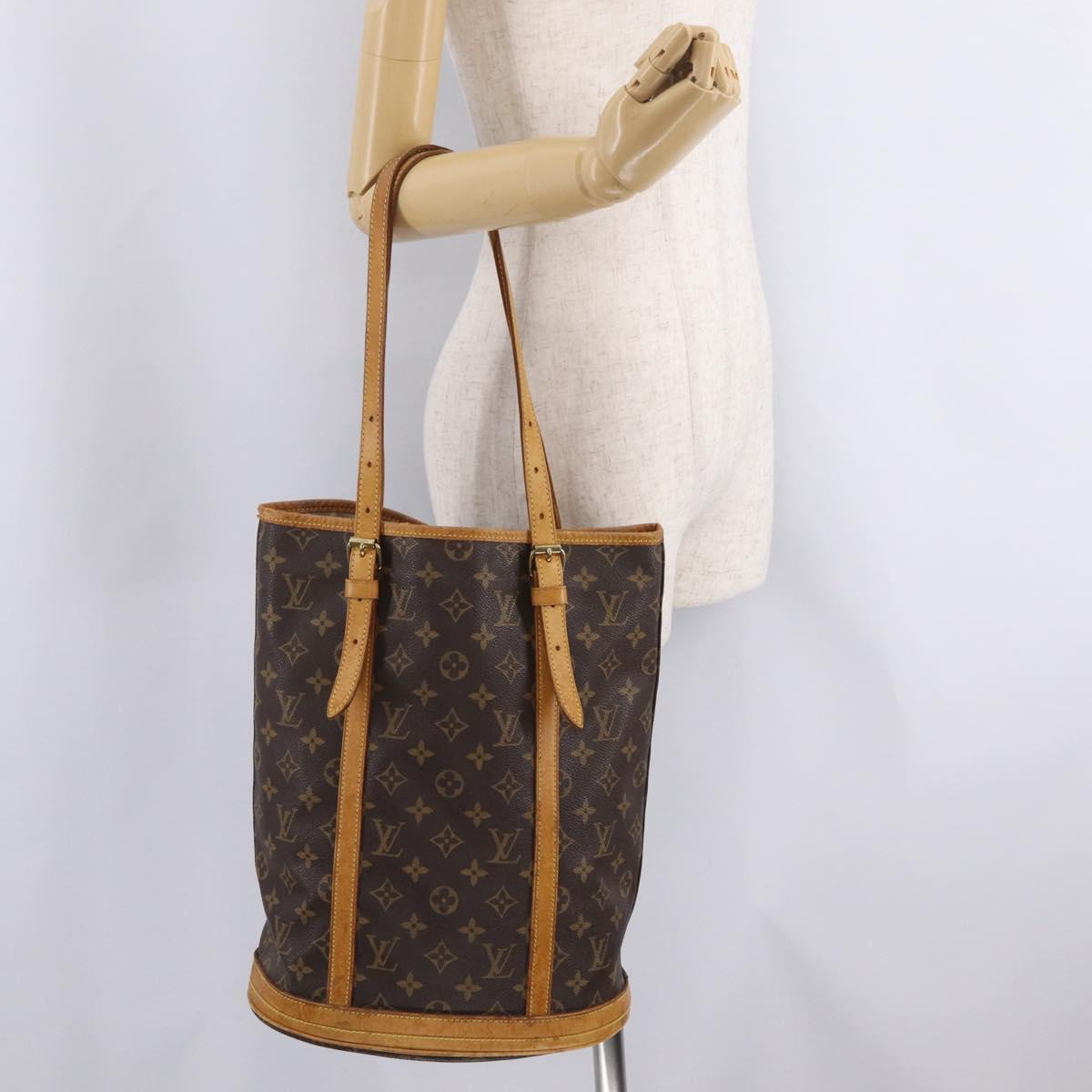 LOUIS VUITTON Monogram Bucket GM Shoulder Bag M42236 LV Auth ar14382