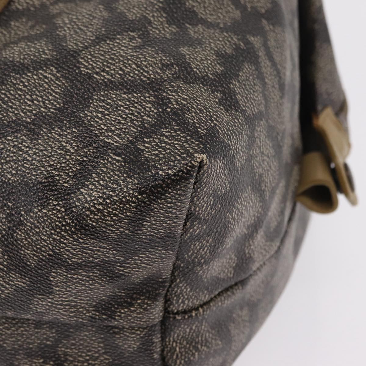 Saint Laurent Tote Bag PVC Canvas Black Auth ar14384
