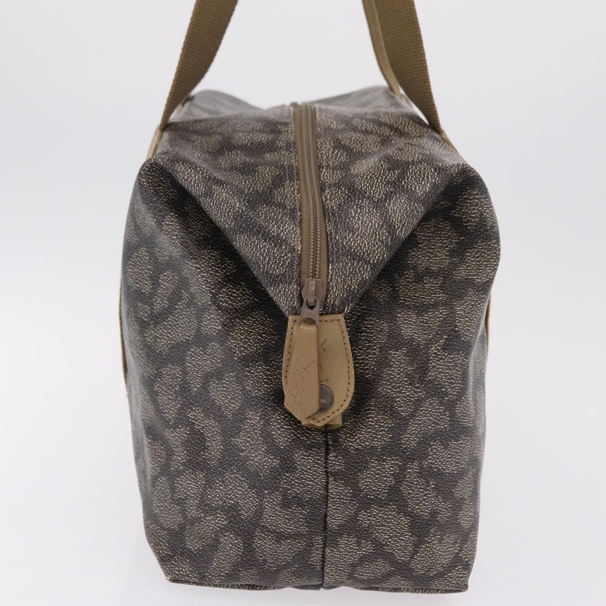 Saint Laurent Tote Bag PVC Canvas Black Auth ar14384