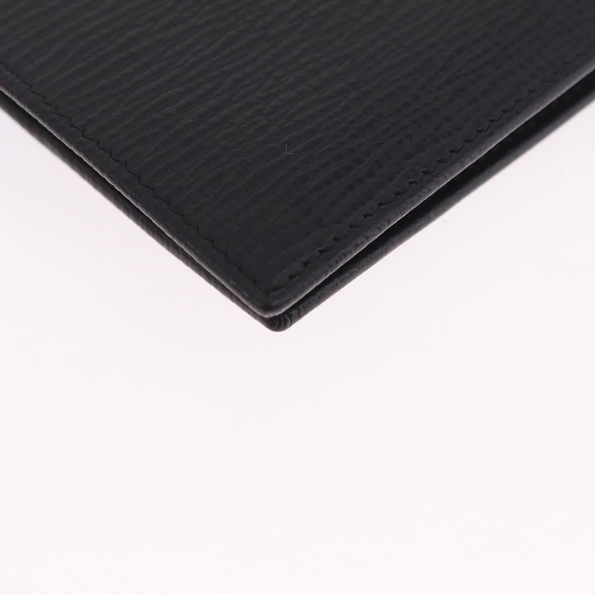 LOEWE Bifold Wallet Leather Black Auth ar14398