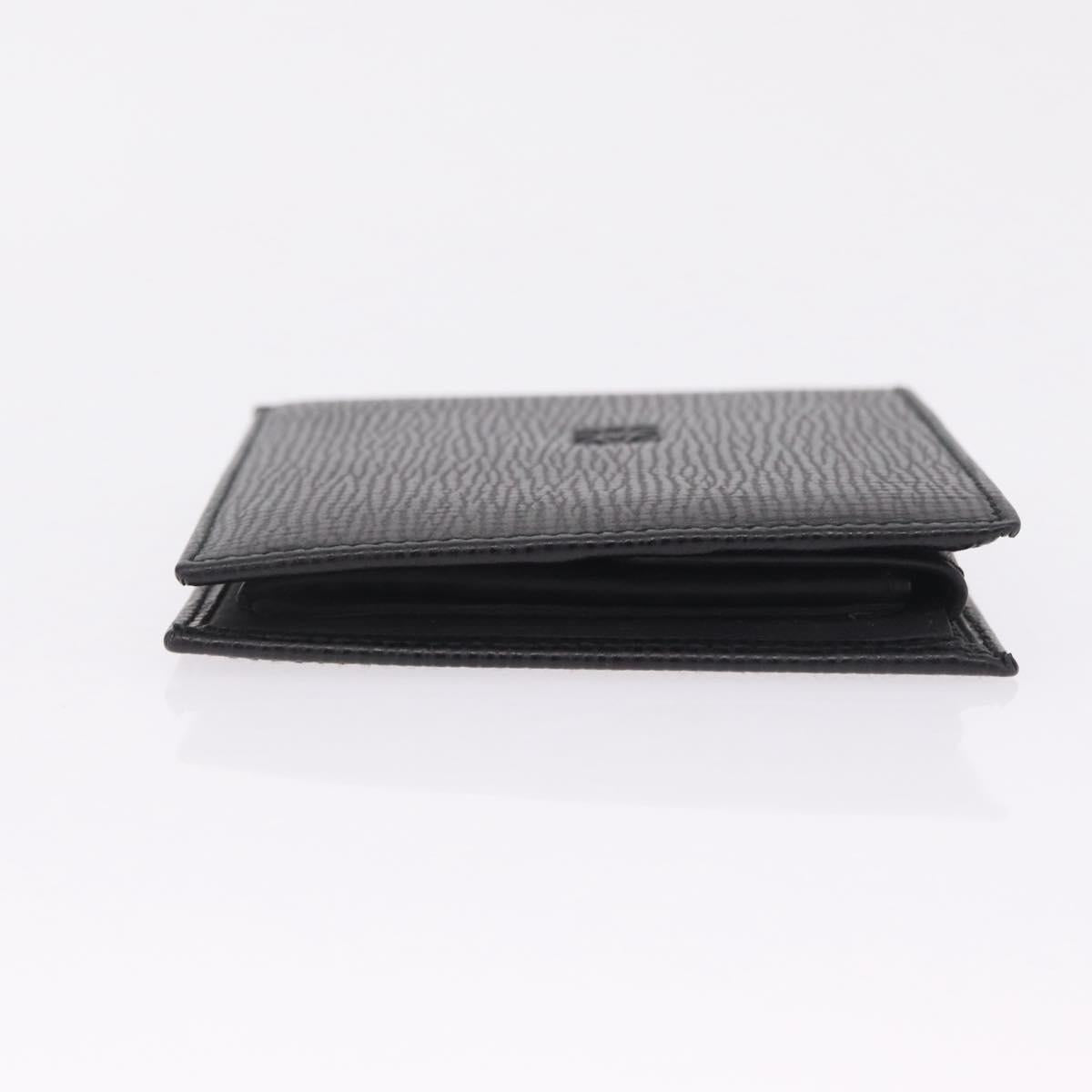 LOEWE Bifold Wallet Leather Black Auth ar14398