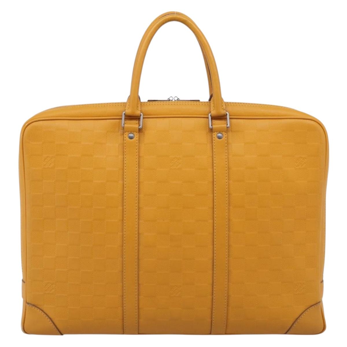 LOUIS VUITTON Damier Infini Porte Documents Voyage Bag N41218 LV Auth ar14408