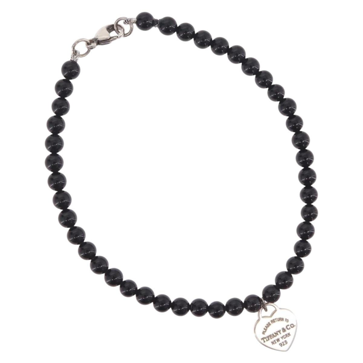 Tiffany & Co. Return To Bracelet Ag925 Black Auth ar14432V