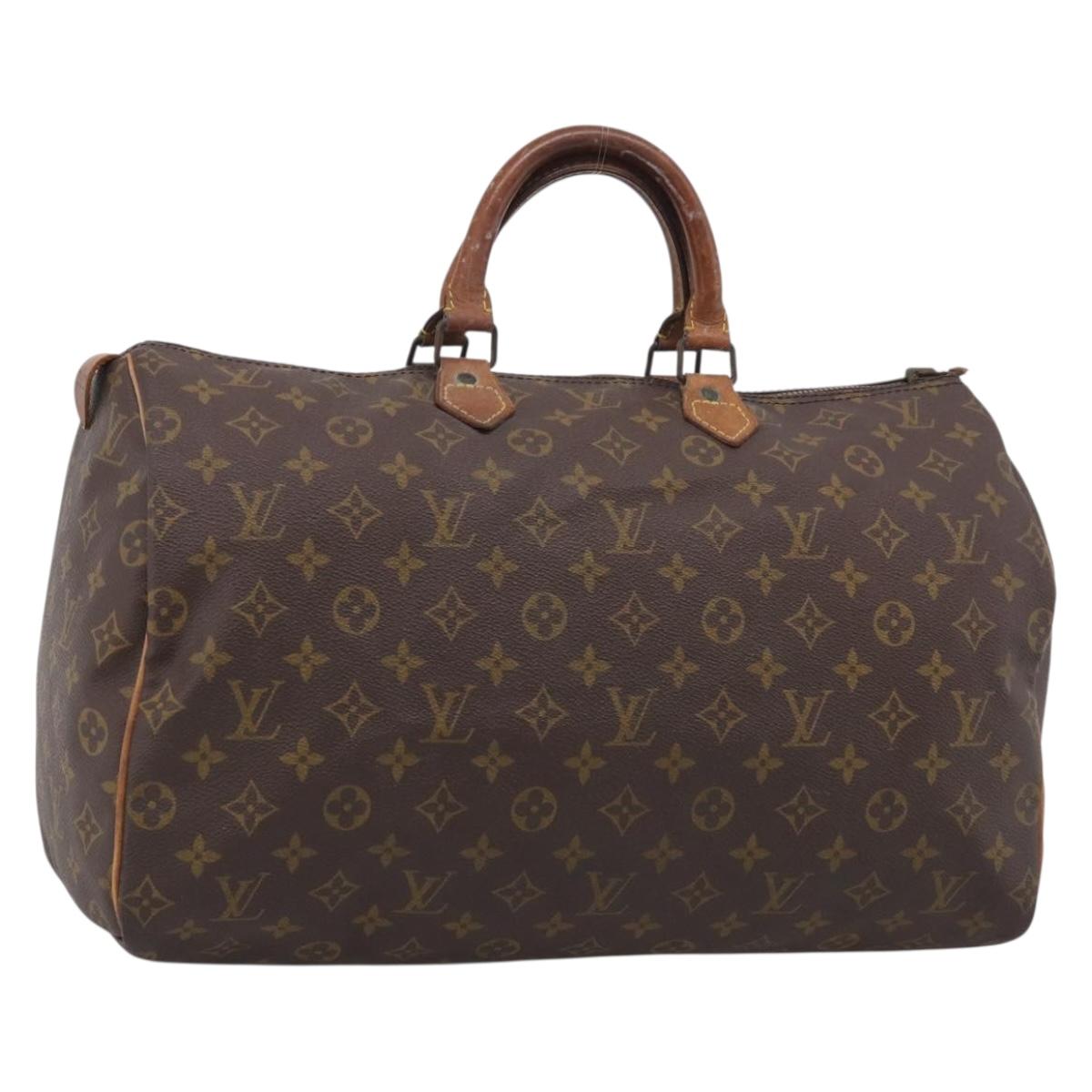 LOUIS VUITTON Monogram Speedy 40 Hand Bag M41522 LV Auth ar14504