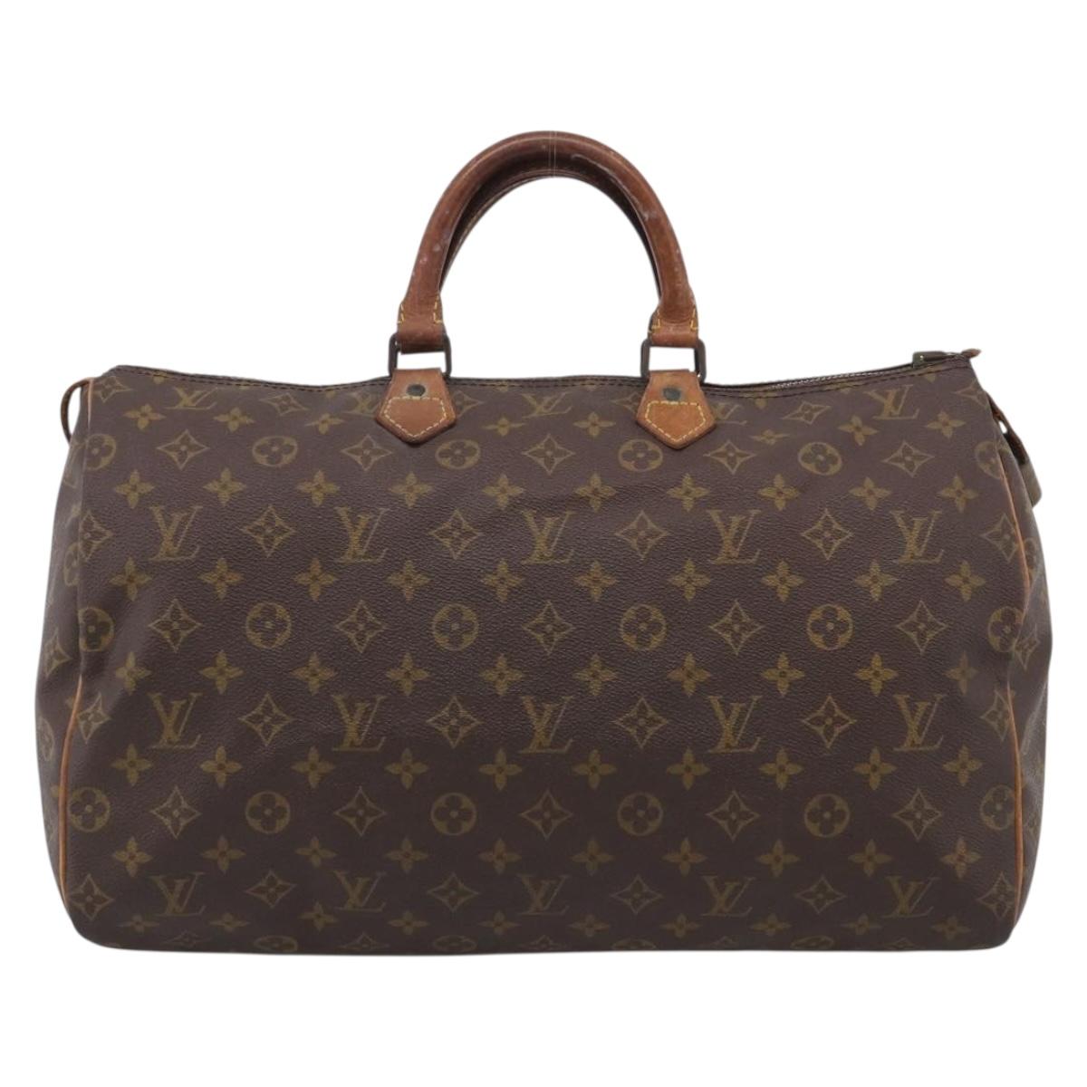 LOUIS VUITTON Monogram Speedy 40 Hand Bag M41522 LV Auth ar14504