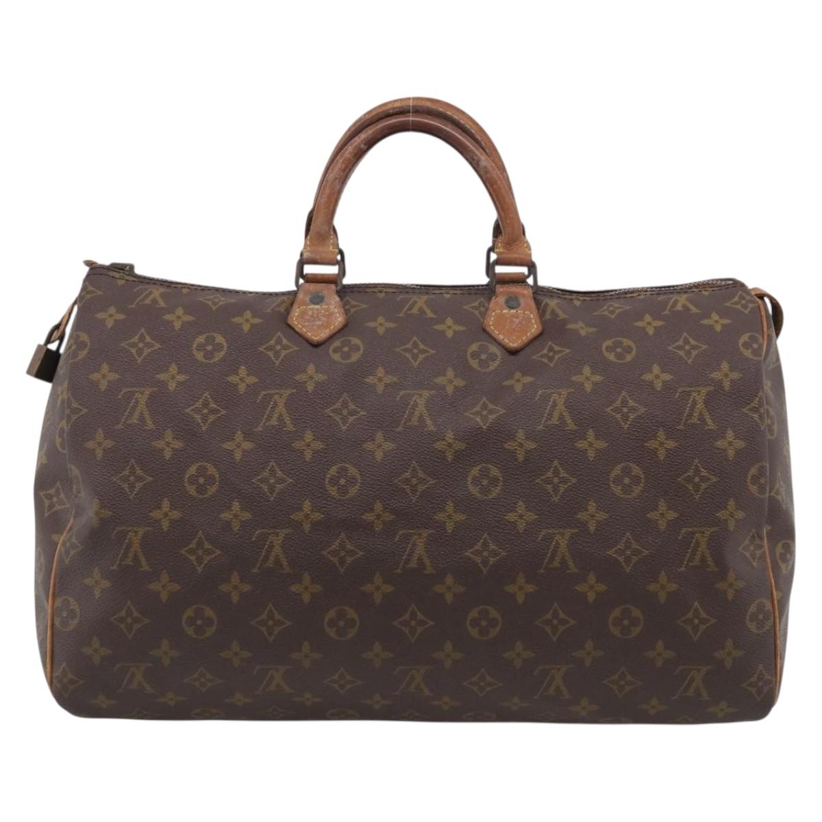 LOUIS VUITTON Monogram Speedy 40 Hand Bag M41522 LV Auth ar14504