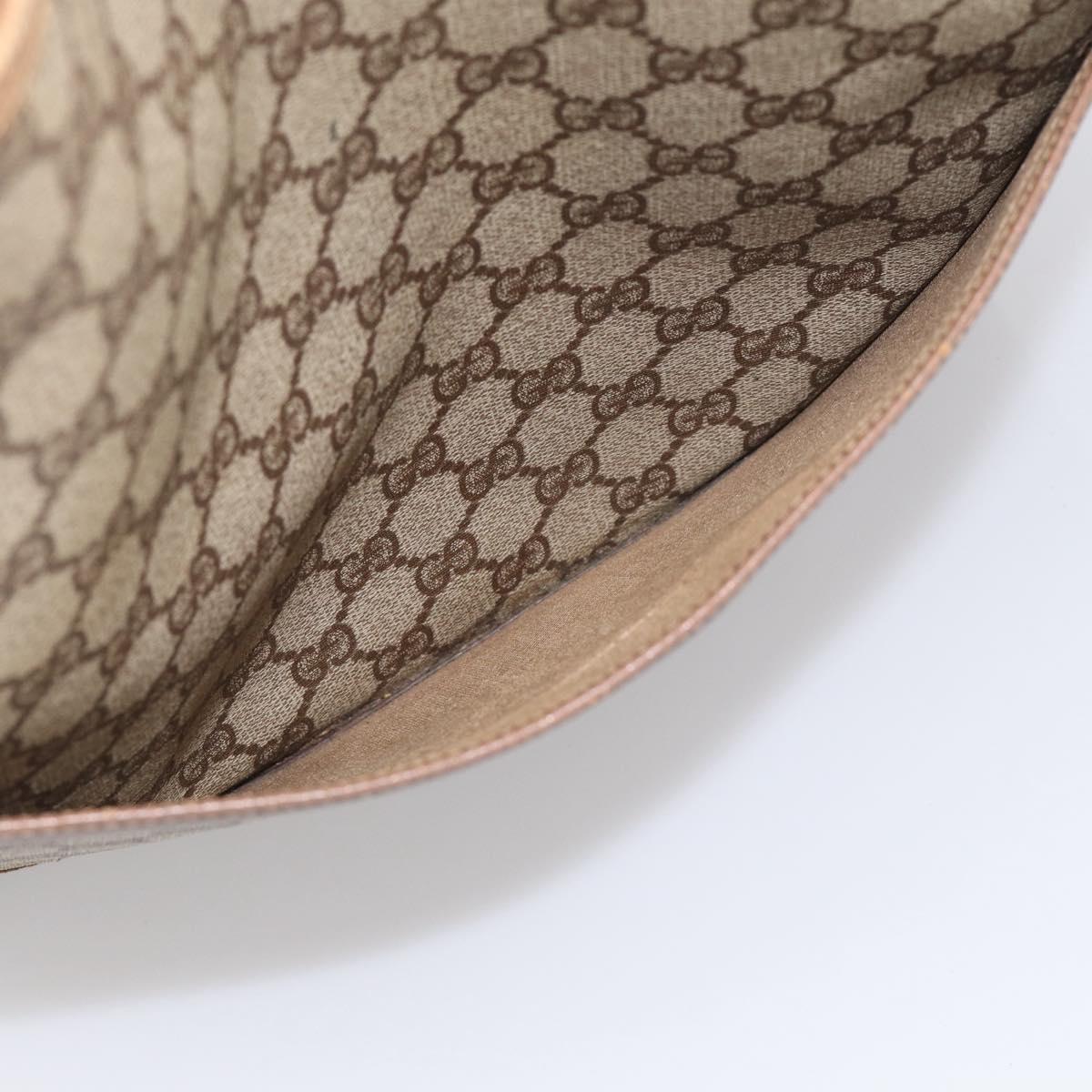 GUCCI GG Supreme Web Sherry Line Bag PVC Beige Gold 002 123 6487 Auth ar14530