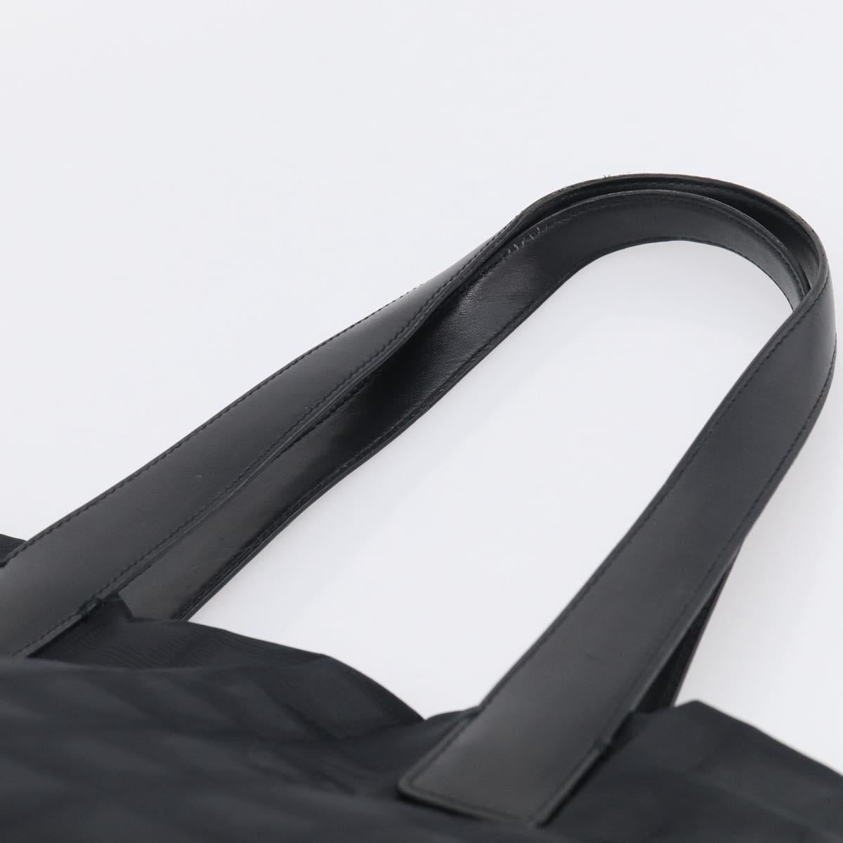 CHANEL New Travel Line Tote Bag Nylon Black CC Auth ar14547