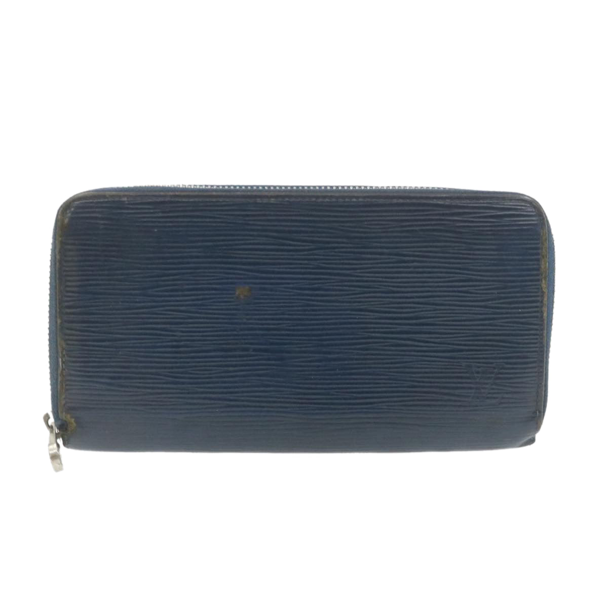 LOUIS VUITTON Epi Zippy Wallet Long Wallet Navy Blue M60307 LV Auth ar3608