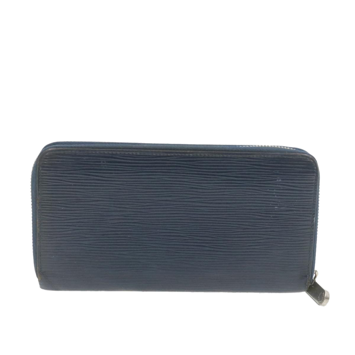 LOUIS VUITTON Epi Zippy Wallet Long Wallet Navy Blue M60307 LV Auth ar3608